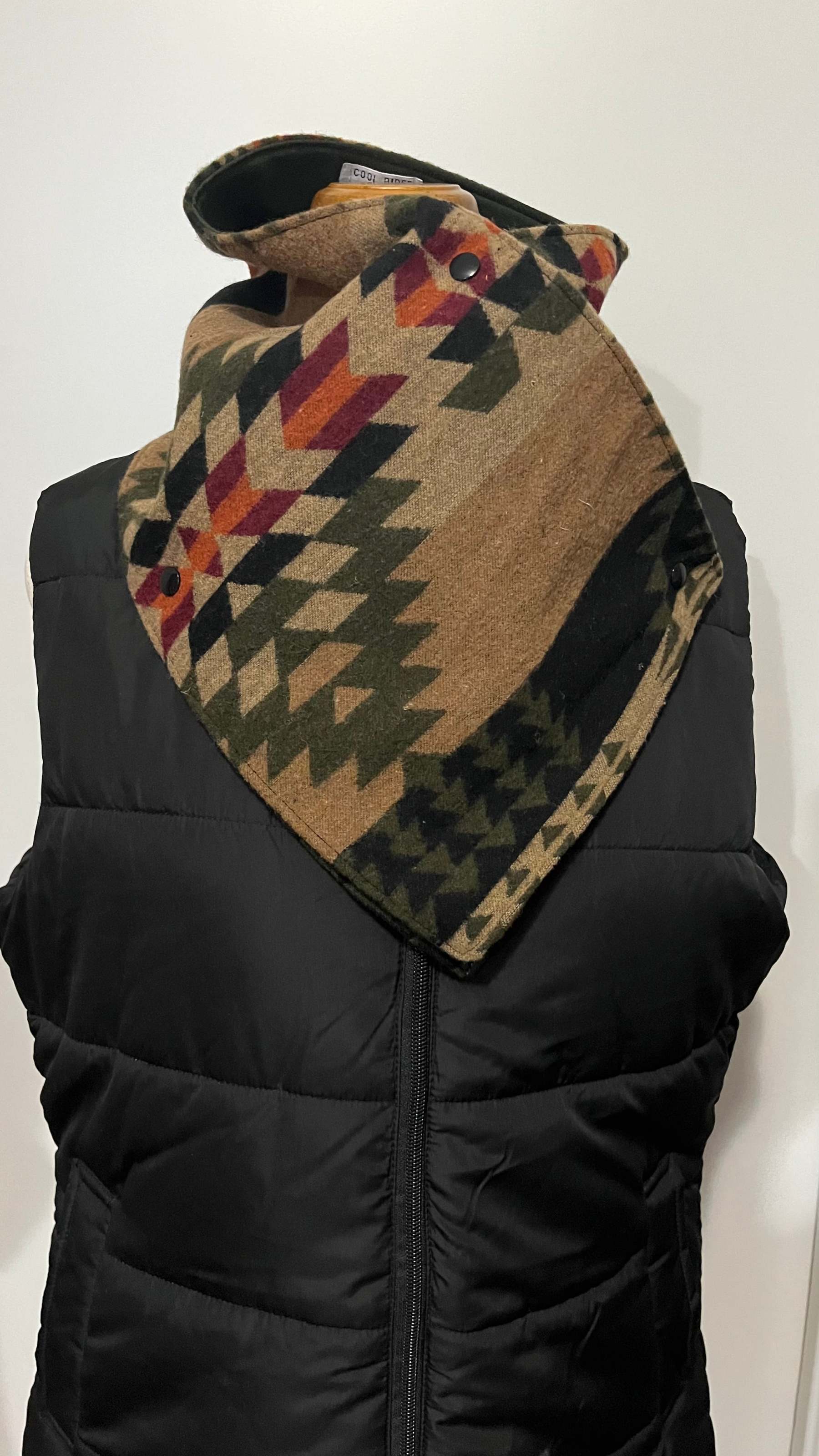 Western Cowboy Aztec Warm Neck Hood