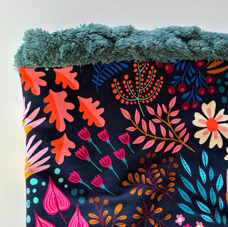 Printed Velvet Inside Warm Scarf