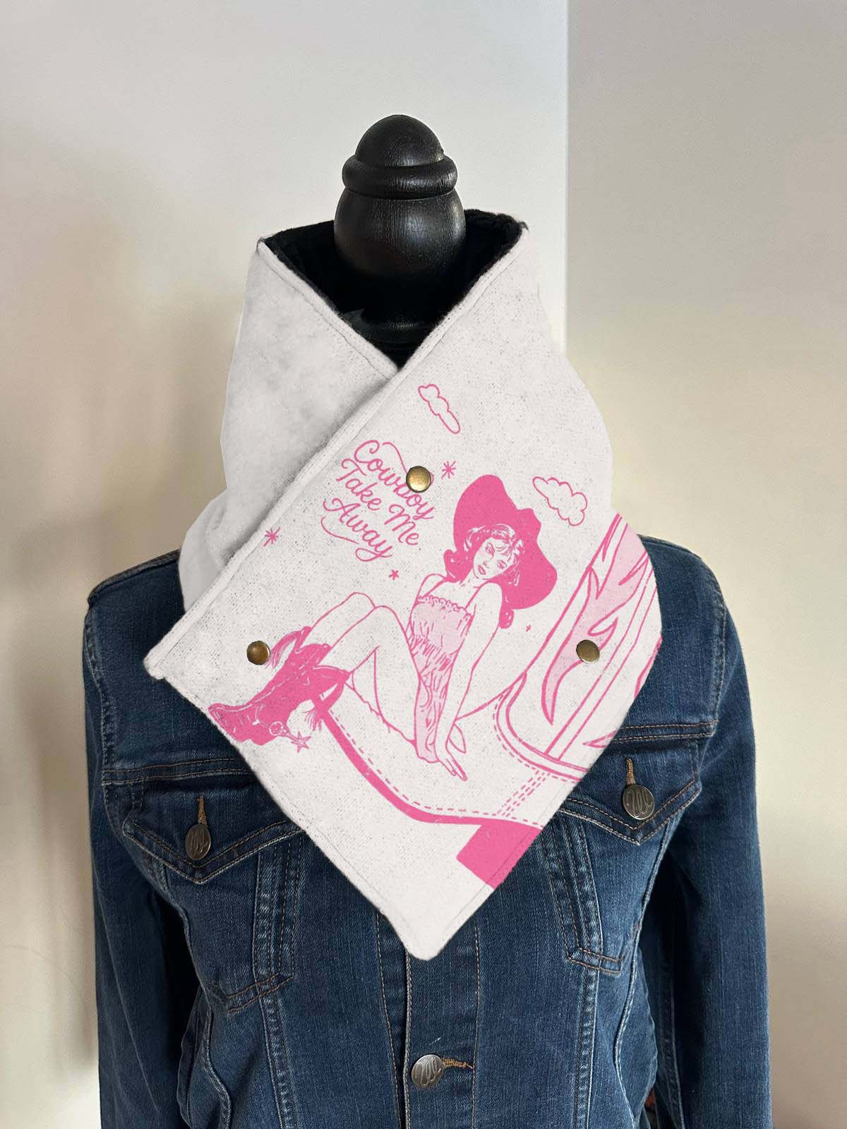 Western Cowgirl Warm Neck Hood