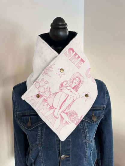 Western Cowgirl Warm Neck Hood