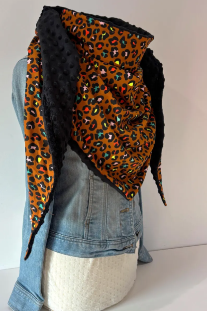 Western Cowboy Leopard Print Warm Neck Hood Warm Neck Cover