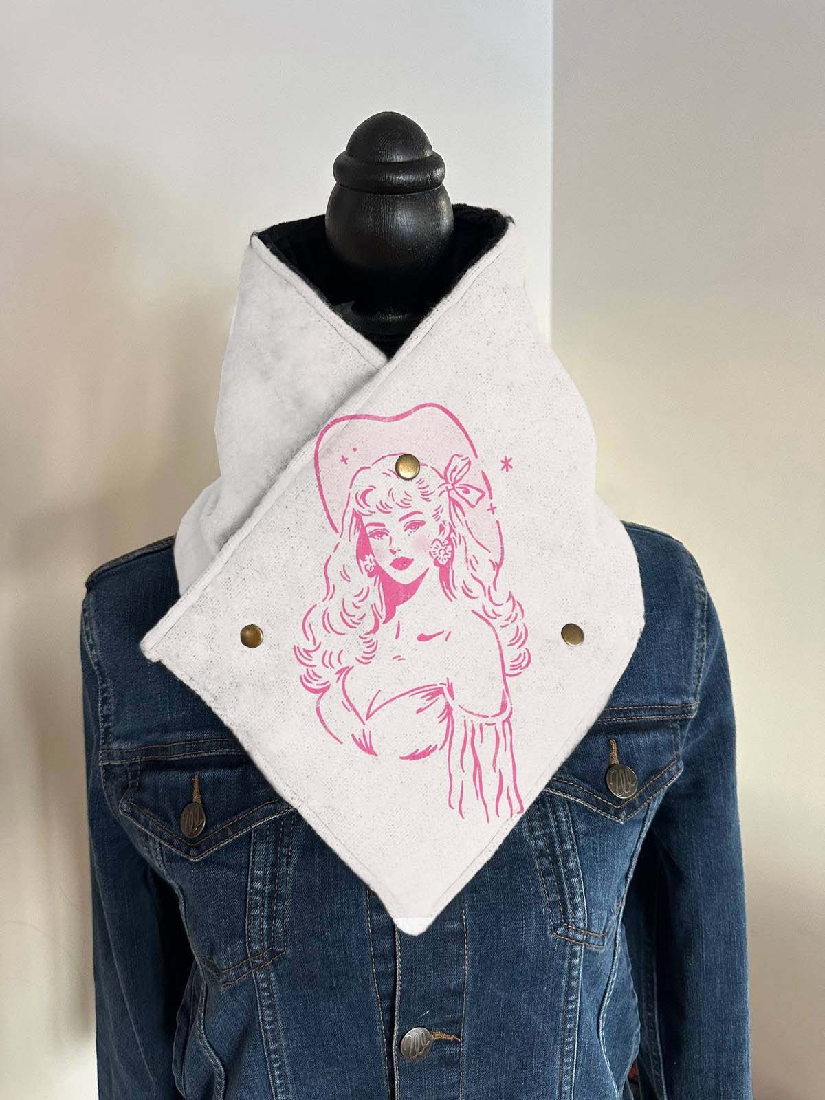 Western Cowgirl Warm Neck Hood