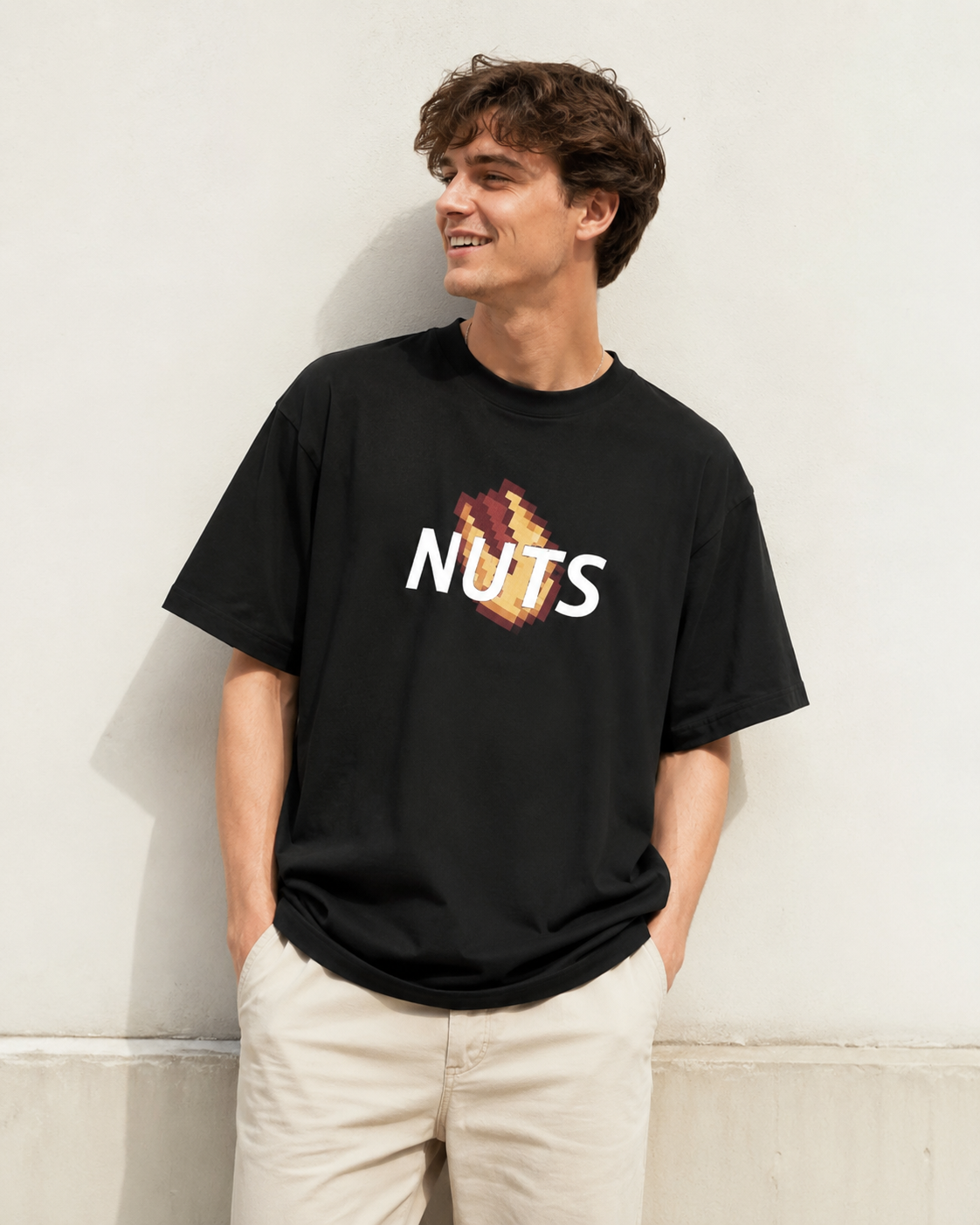 Texas Hold’em Themed T-Shirt，NUTS Poker Graphic Tee