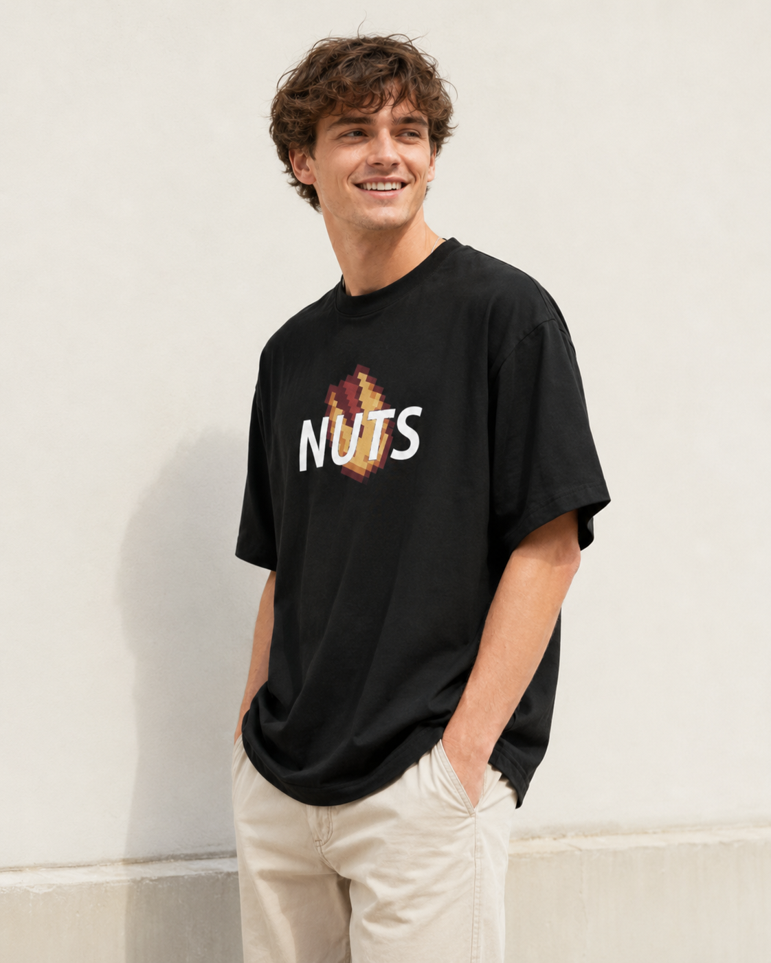 Texas Hold’em Themed T-Shirt，NUTS Poker Graphic Tee