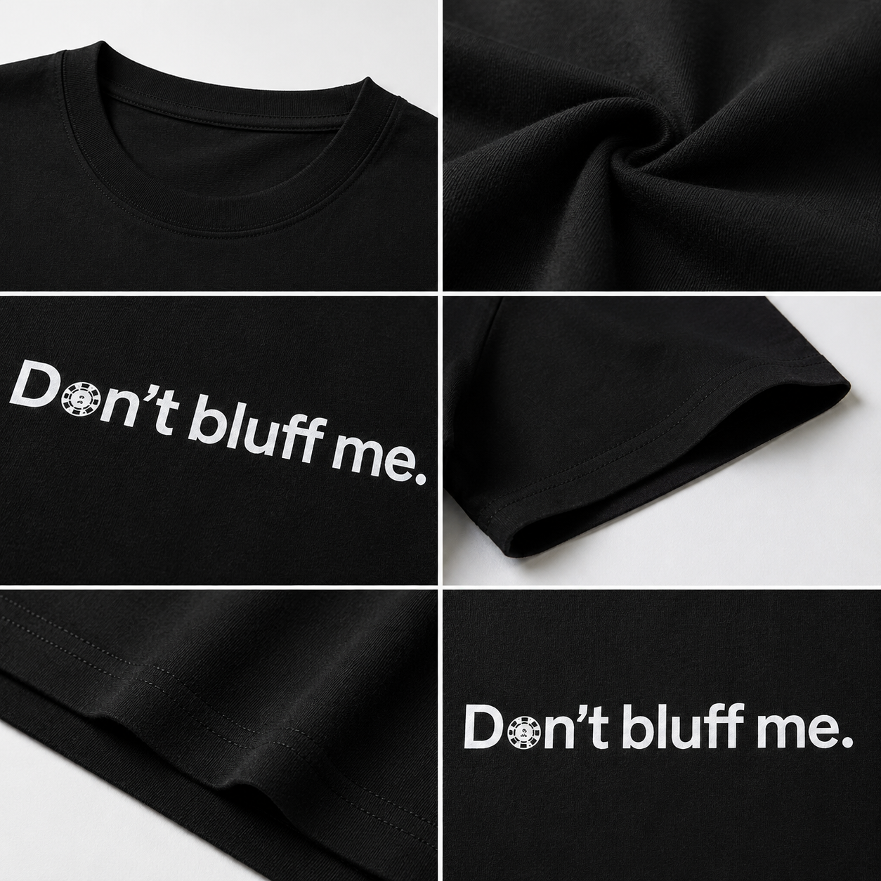 ‘’Don’t Bluff Me‘’ Heavyweight Poker Graphic Tee