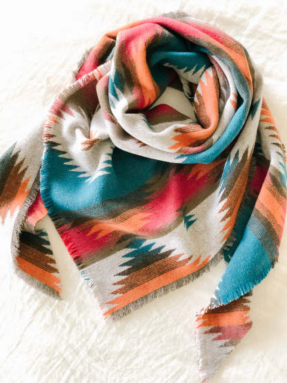 Tribal Sunset Shawl