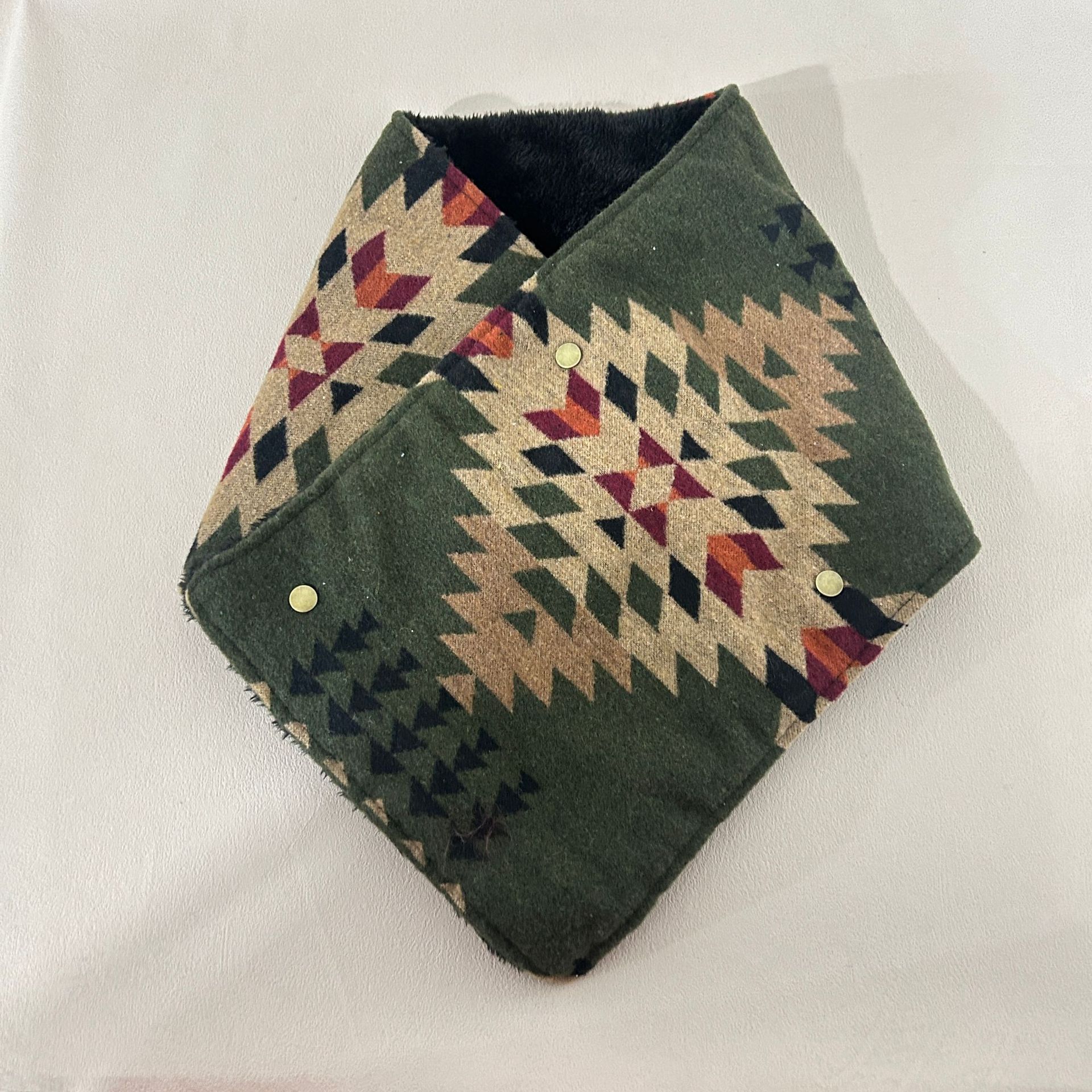 Women's Western Cowboy Aztec Warm Neck Hood