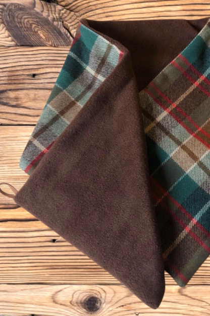 Plaid Double-layer Warm Scarf 23 * 90com