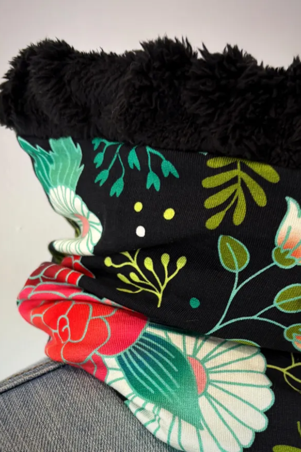 Printed Velvet Inside Warm Scarf