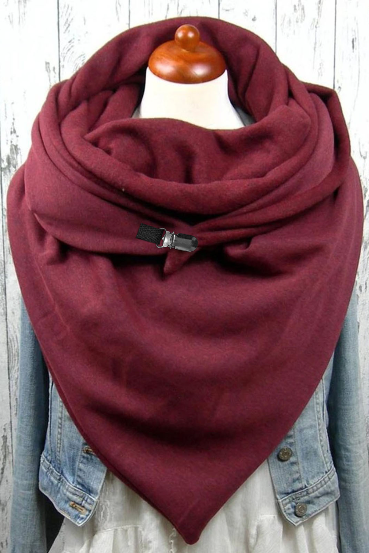 Western Cowboy Solid Color Warm Neck Hood