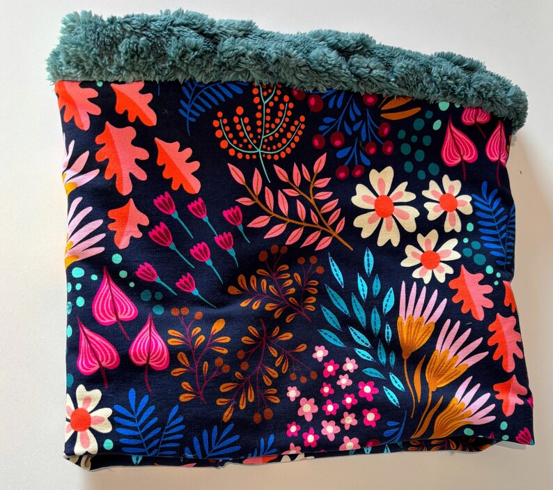 Printed Velvet Inside Warm Scarf