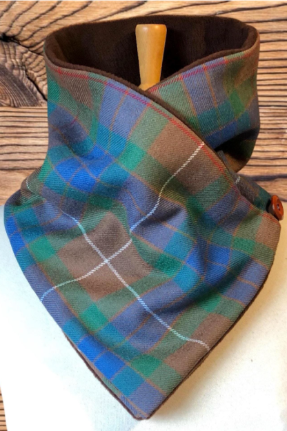 Plaid Double-layer Warm Scarf 23 * 90com