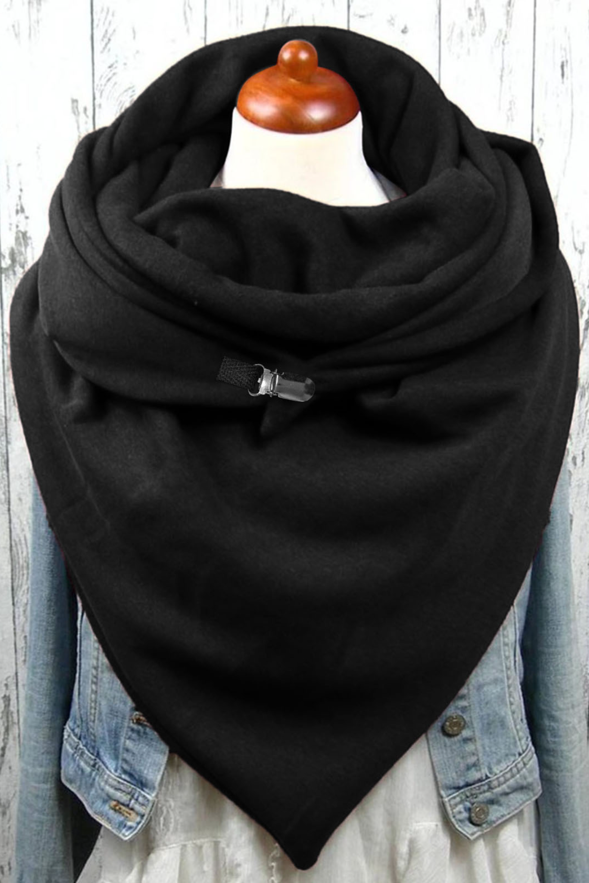 Western Cowboy Solid Color Warm Neck Hood
