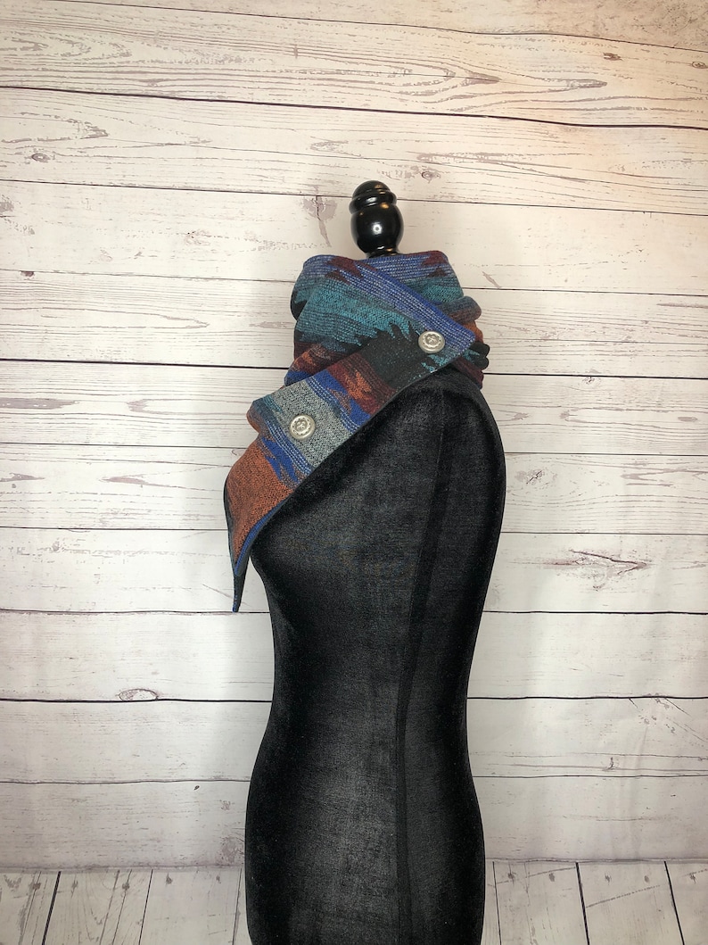 Combination Western Aztec Warm Neck Hood