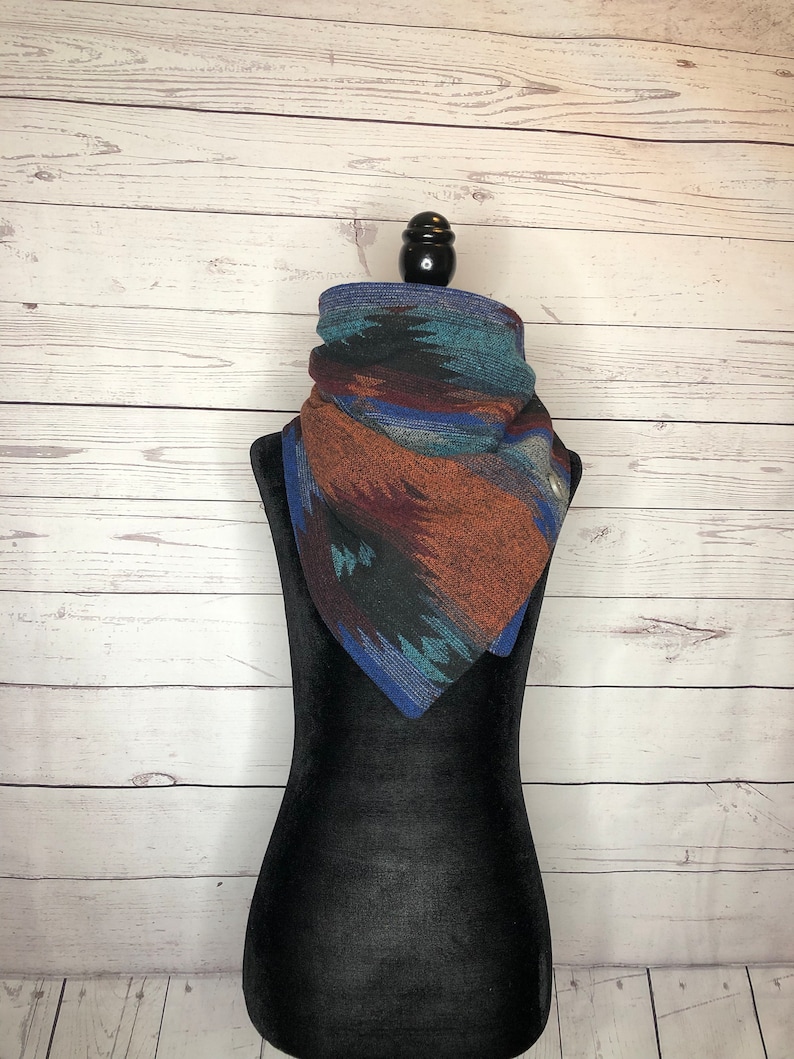 Combination Western Aztec Warm Neck Hood