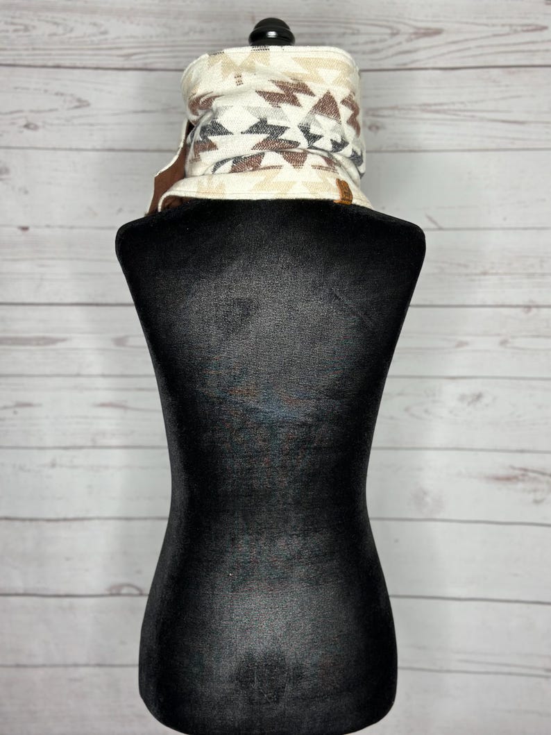 Women's Tulsa Western Aztec Warm Neck Hood