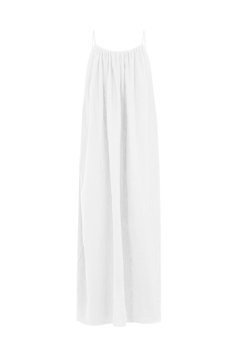 La Robe - White Cotton Gauze