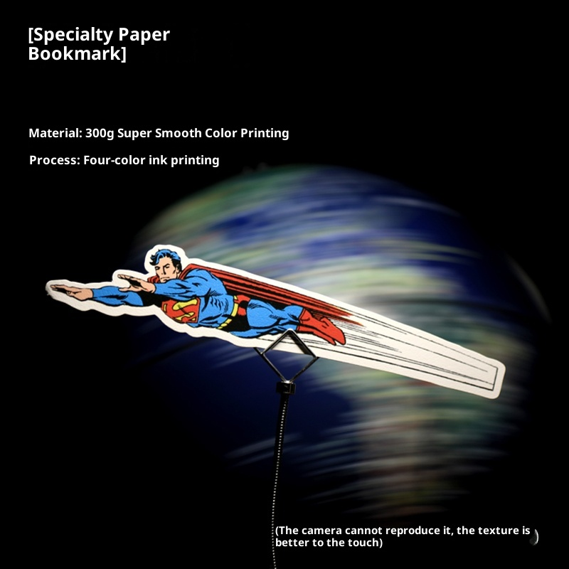 Hero-Inspired 3D Clip Bookmarks — Dynamic Comic-Style Flying Hero Series