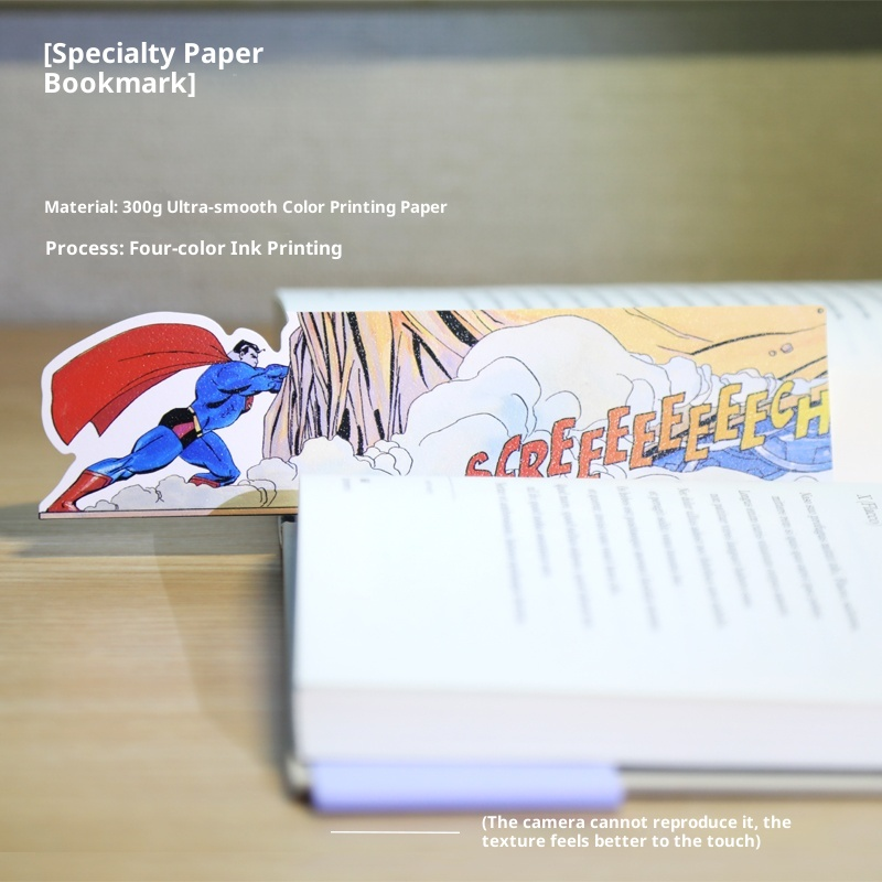 Hero-Inspired 3D Clip Bookmarks — Dynamic Comic-Style Flying Hero Series