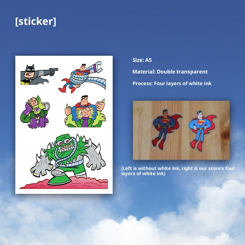 Hero-Inspired A5 Transparent Sticker Sheet – Skybound Comic Collection (6 Styles)