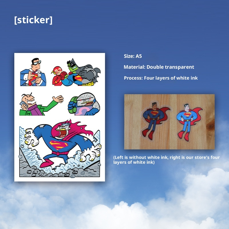 Hero-Inspired A5 Transparent Sticker Sheet – Skybound Comic Collection (6 Styles)