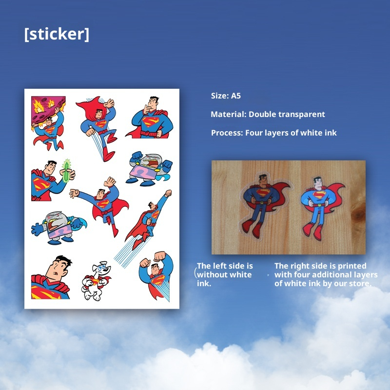 Hero-Inspired A5 Transparent Sticker Sheet – Skybound Comic Collection (6 Styles)