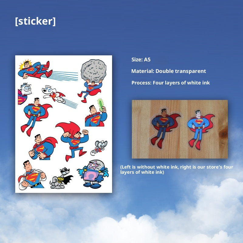 Hero-Inspired A5 Transparent Sticker Sheet – Skybound Comic Collection (6 Styles)