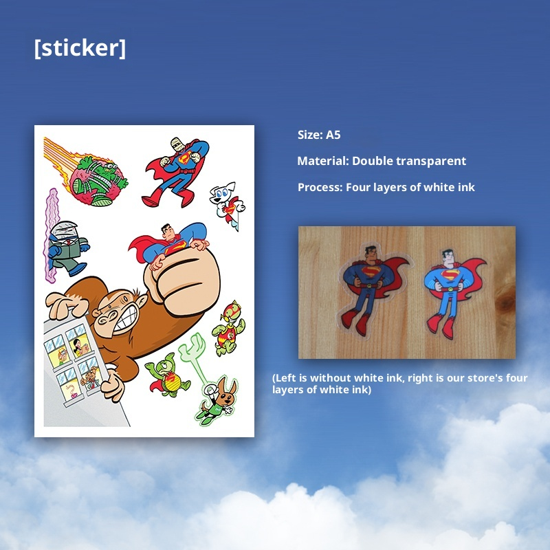 Hero-Inspired A5 Transparent Sticker Sheet – Skybound Comic Collection (6 Styles)