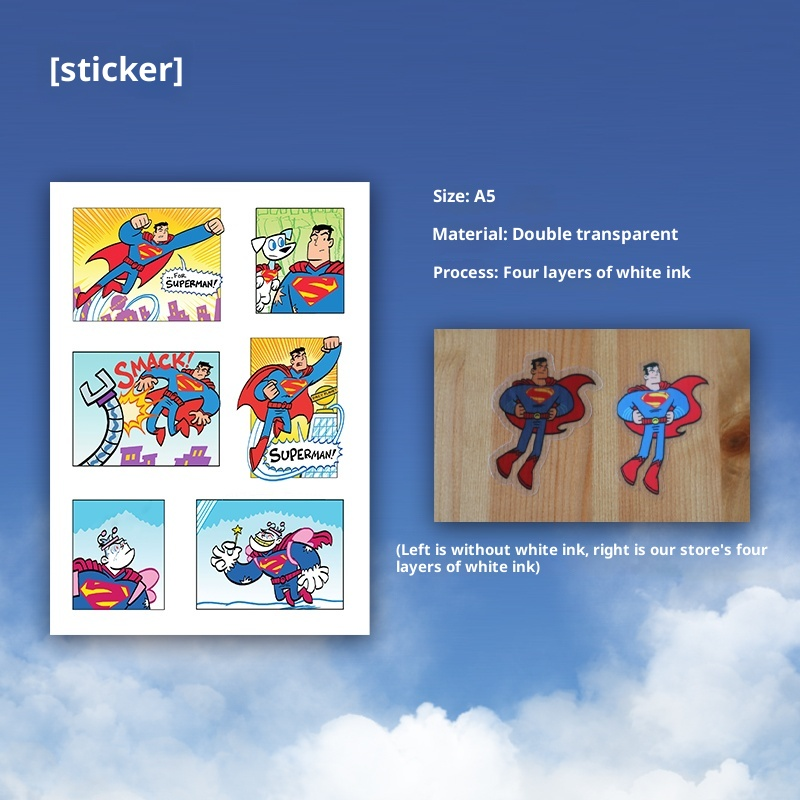 Hero-Inspired A5 Transparent Sticker Sheet – Skybound Comic Collection (6 Styles)