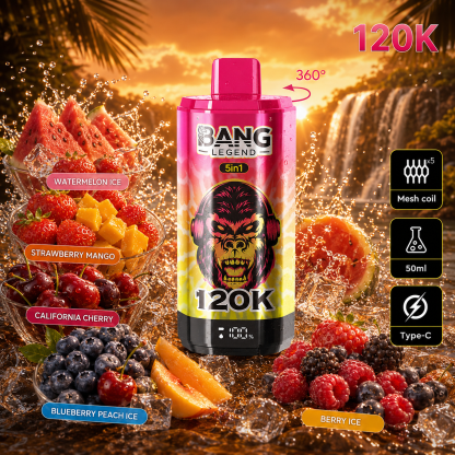 Bang jednorazová vape 120 000 potiahnutí (120 tisíc potiahnutí)​