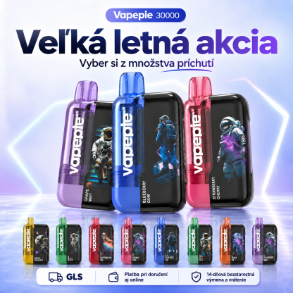 💎💎💎VAPEPIE Ultra Phantom 30 000 Potiahnutí – TIKTOK Limitovaná LED Nočná Edícia