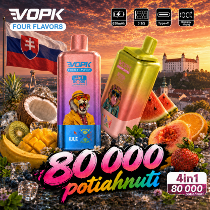 Najsilnejší upgrade! VOPK 80 000 potiahnutí – 4 príchute v jednom zariadení | Najlepší pomer ceny a výkonu