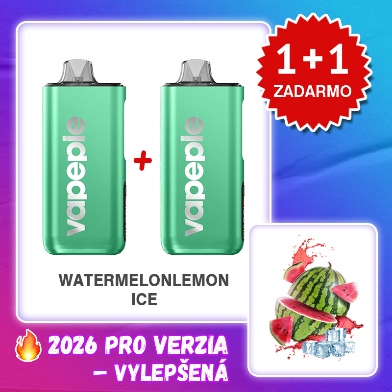💥Akcia 1+1 ZADARMO!🔥VODNÝ MELÓNCITRÓNOVÝ ĽAD & VAPEPIE MAX 40000 PUFFS PRO+