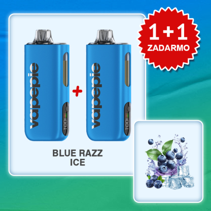 💥Akcia 1+1 ZADARMO!🔥BLUE RAZZ ICE & VAPEPIE Max 40000 PUFFS