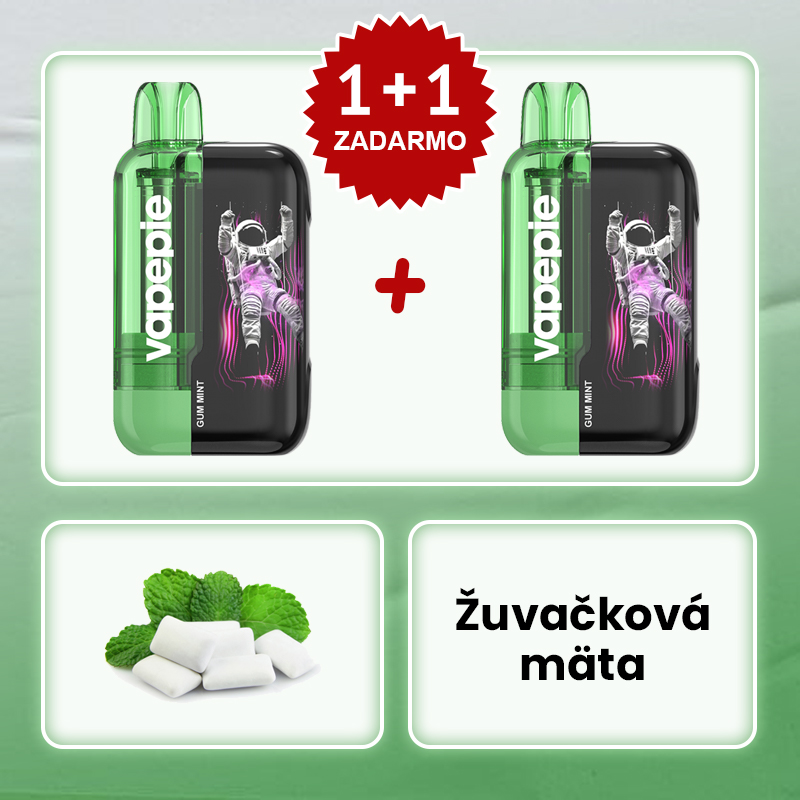 Mätová žuvačka🧑‍🚀✨Vapepie Ultra Phantom 30000 Puffs – 🎉Akcia 1+1 ZADARMO!