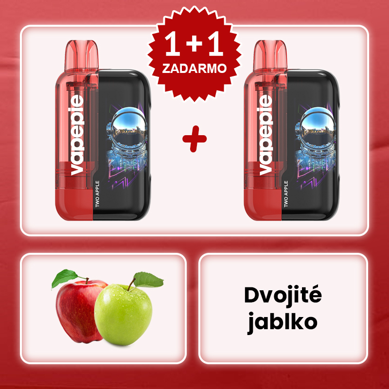Dvojité jablko🧑‍🚀✨Vapepie Ultra Phantom 30000 Puffs – 🎉Akcia 1+1 ZADARMO!