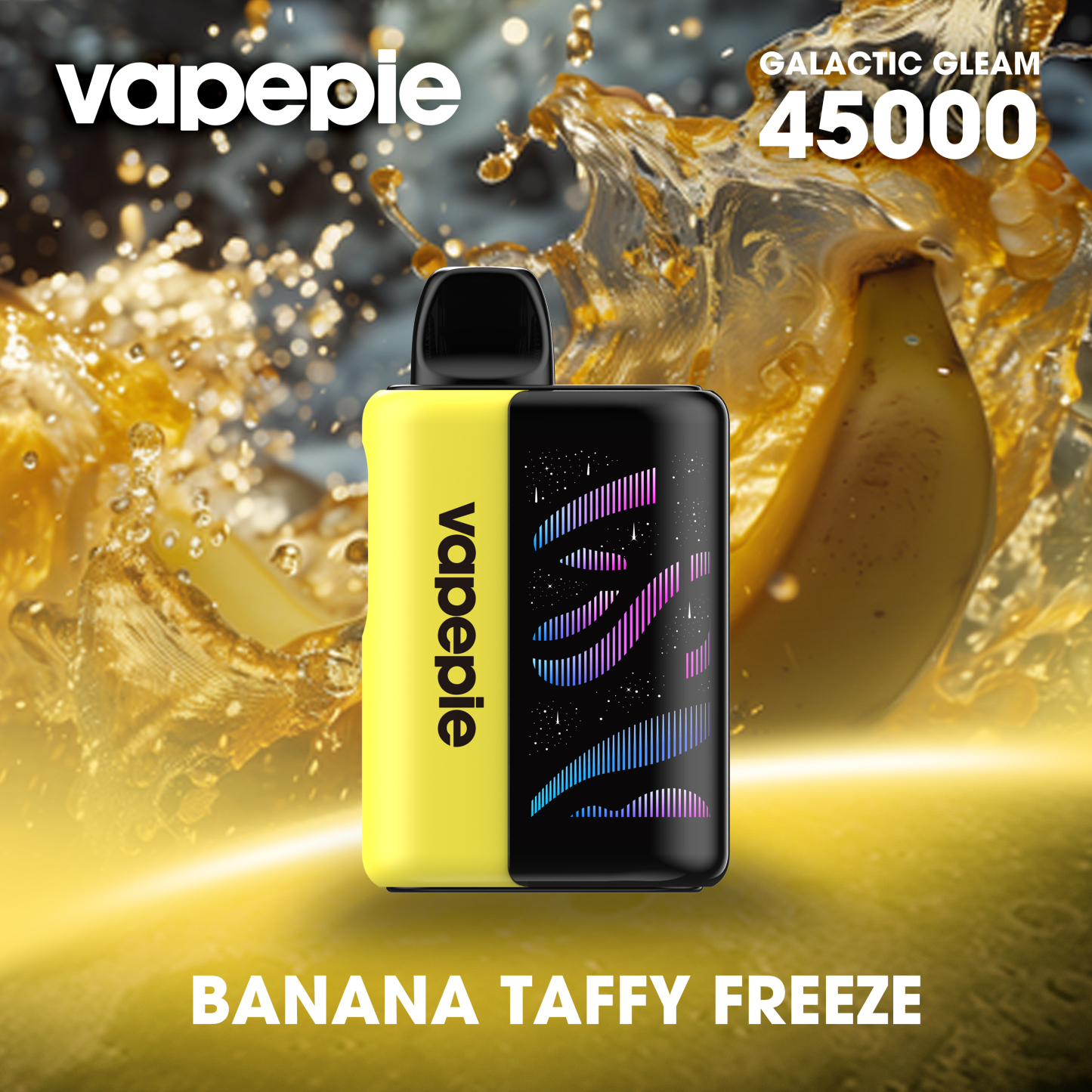 💎Vapepie Galactic Gleam 45000 PUFFS - Nejnovější model LED dýchací světelný displej