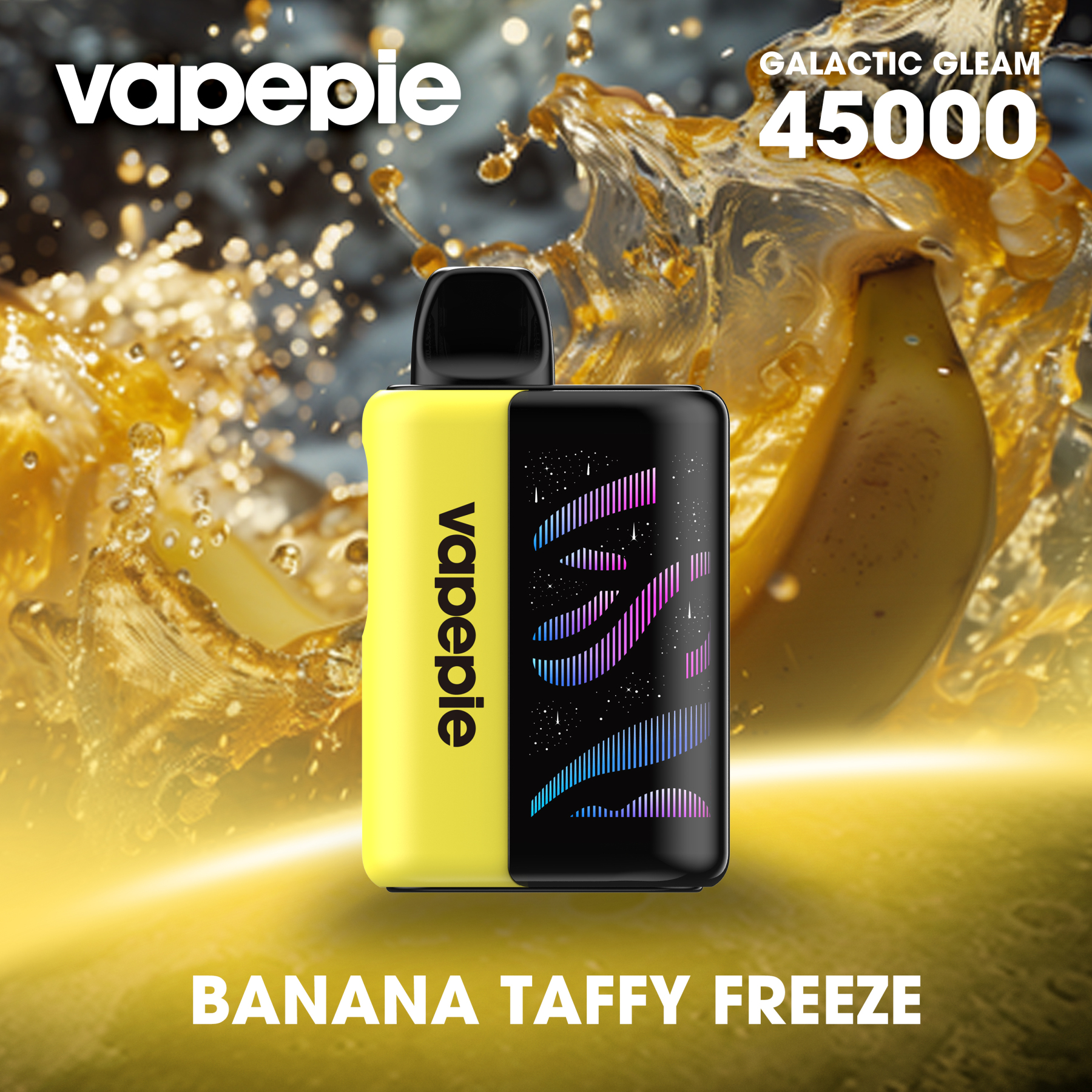 💎Vapepie Galactic Gleam 45000 PUFFS - Nejnovější model LED dýchací světelný displej