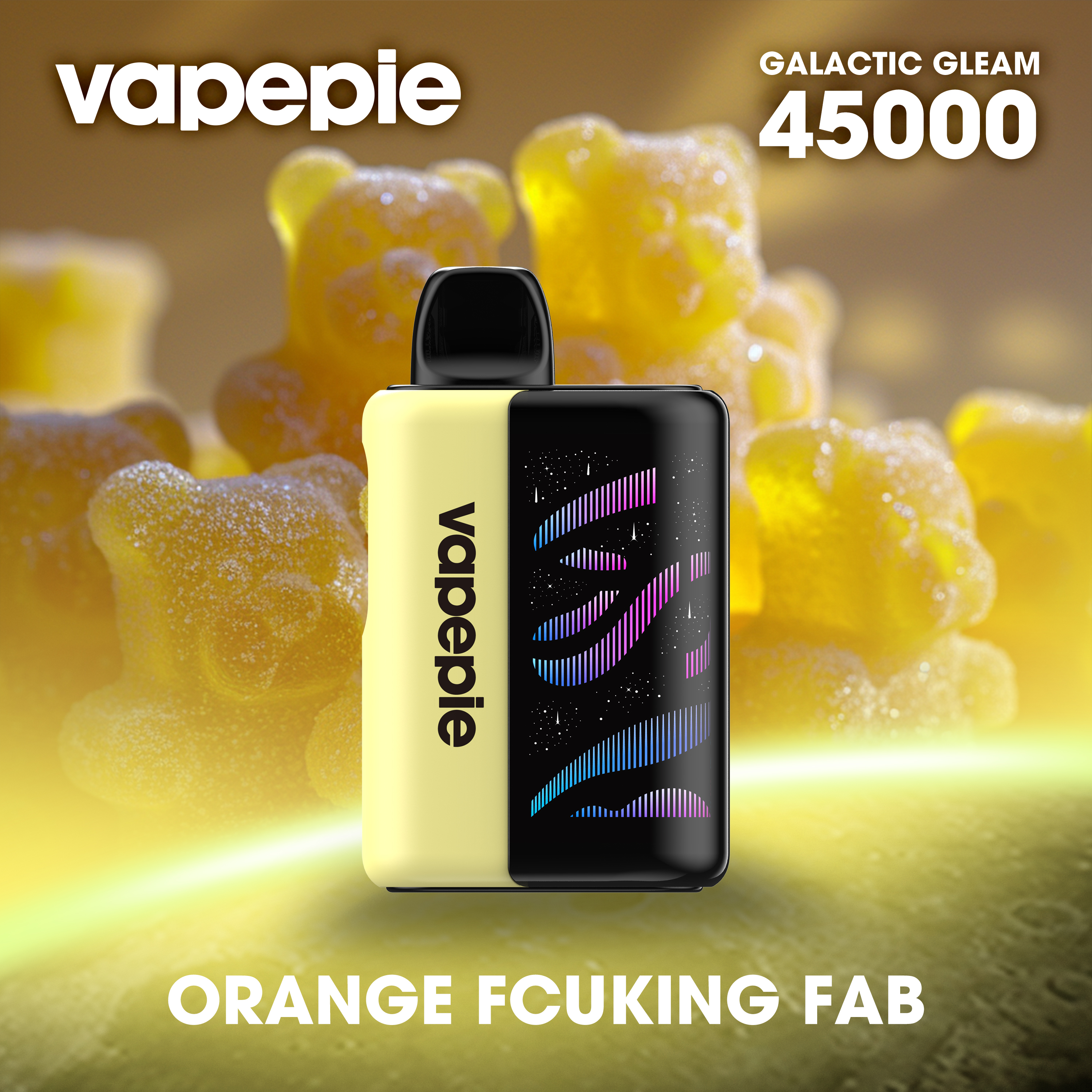 💎Vapepie Galactic Gleam 45000 PUFFS - Nejnovější model LED dýchací světelný displej