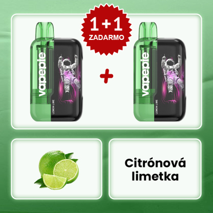 Citrónová Limetková Zmes🧑‍🚀✨Vapepie Ultra Phantom 30000 Puffs – 🎉Akcia 1+1 ZADARMO!