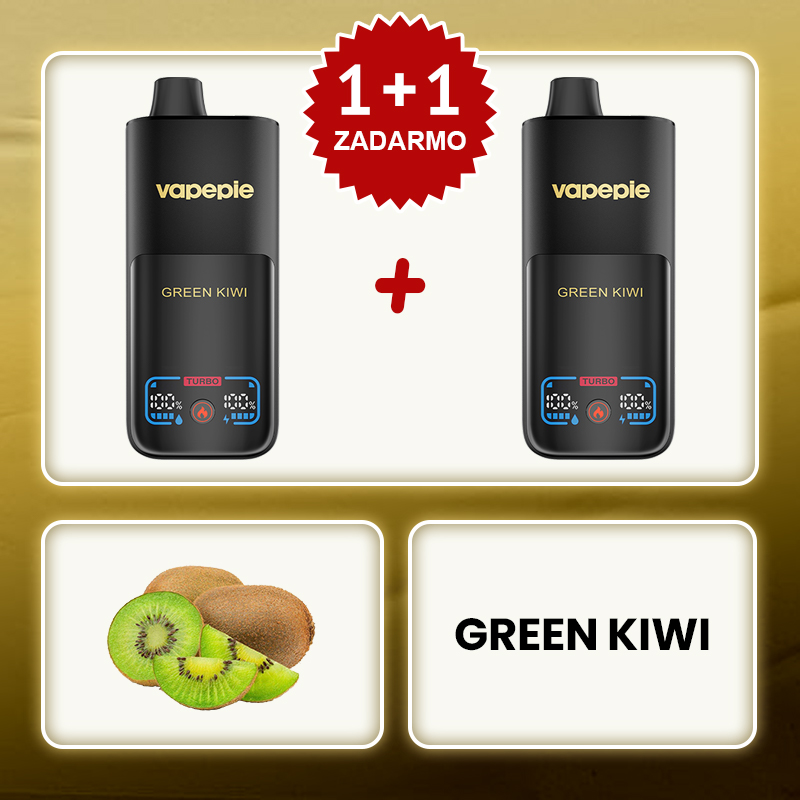 Kiwi⭐⭐⭐⭐⭐VAPEPIE Mega 70000 Puffs– Obrovská para a dlhotrvajúci výkon