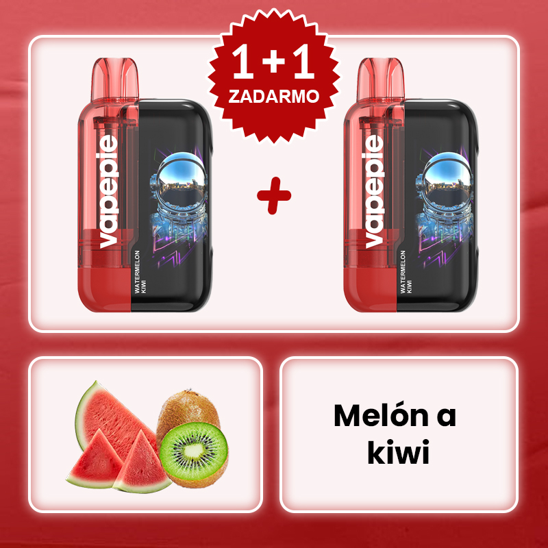 Melónová Kiwi Zmes🧑‍🚀✨Vapepie Ultra Phantom 30000 Puffs – 🎉Akcia 1+1 ZADARMO!