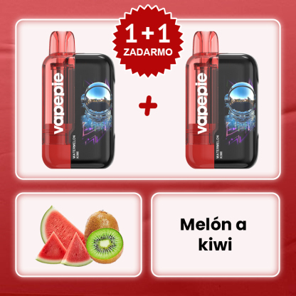 Melónová Kiwi Zmes🧑‍🚀✨Vapepie Ultra Phantom 30000 Puffs – 🎉Akcia 1+1 ZADARMO!