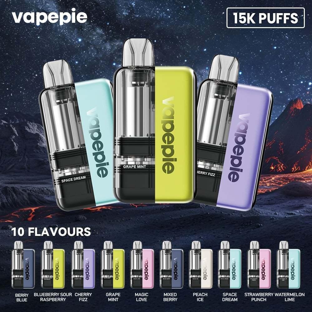 ⭐ Vapepie Ultra X 15000 PUFFS – Tick Tock Kolekce s Výměnnou Kazetou