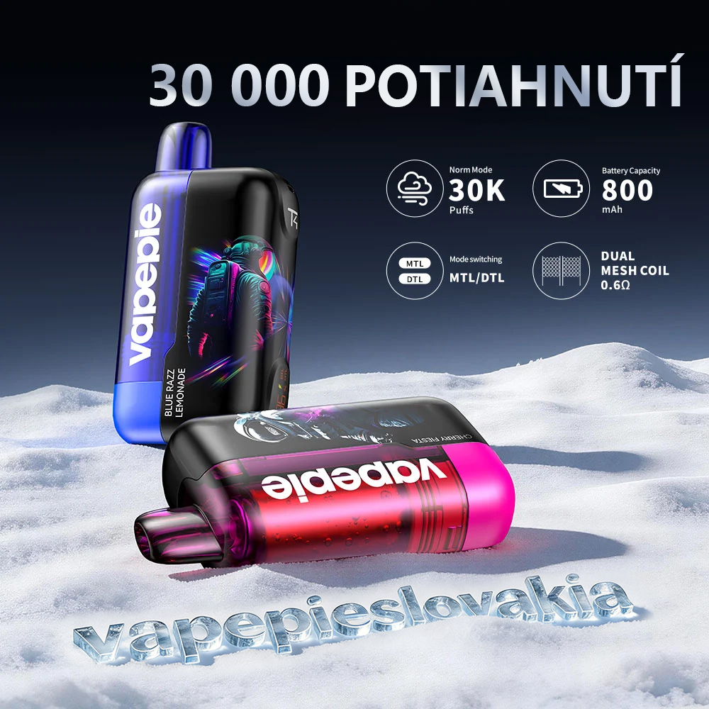 ⭐⭐⭐VAPEPIE Ultra Phantom 30000 Potiahnutí – TIKTOK Limitovaná LED Nočná Edícia