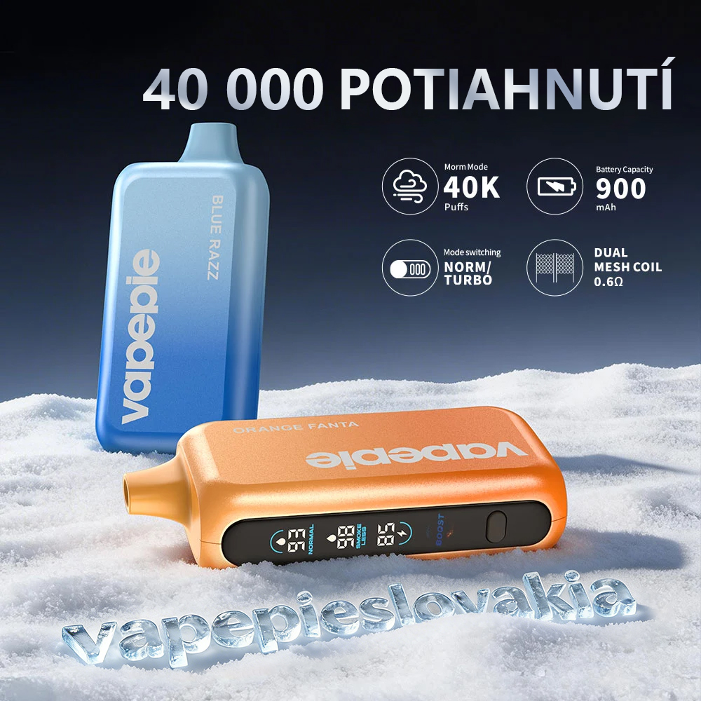 ⭐⭐⭐VAPEPIE GHOST AIR 40000 PUFFS – Najnovší dizajn – Možnosť skryť dym