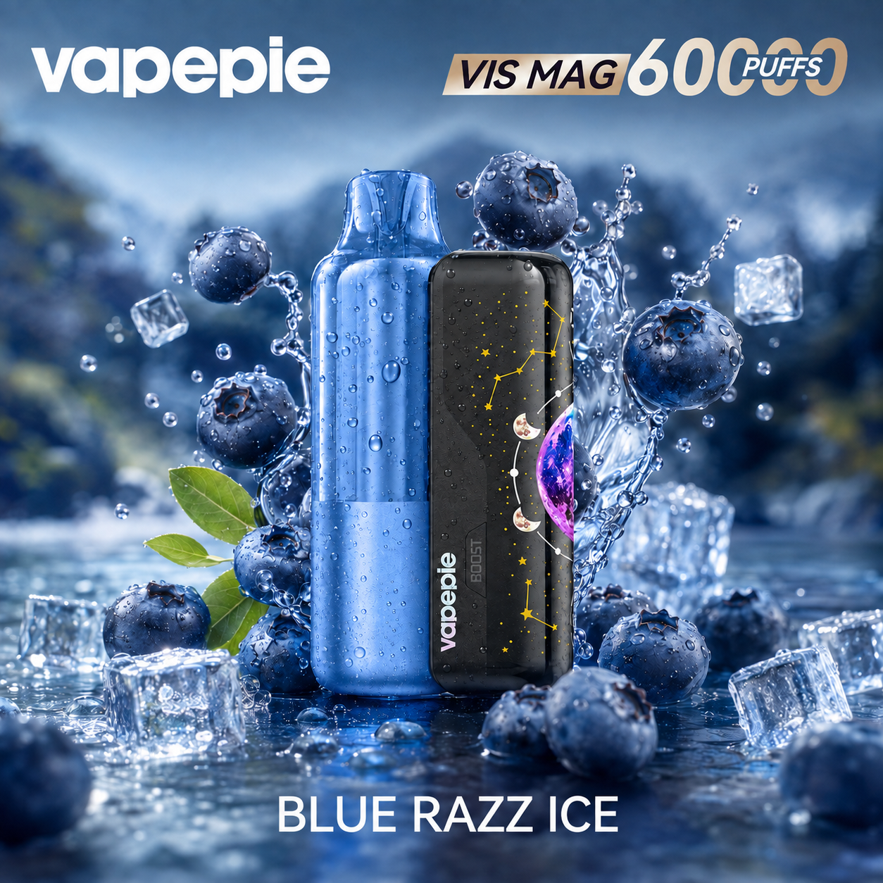 Sladká ľadová modrá malina – VAPEPIE VIS MAG