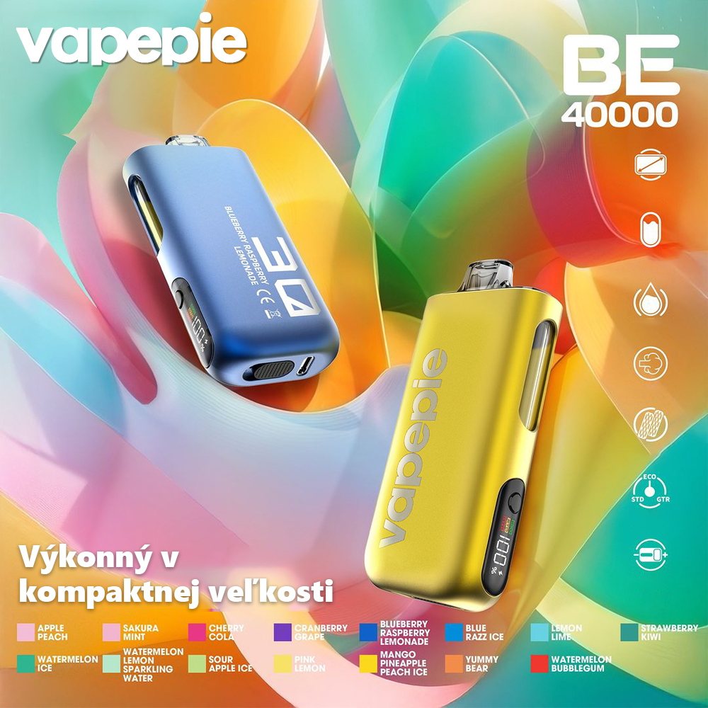 💥Akcia 1+1 ZADARMO!🔥VAPEPIE Max 40000 Potiahnutí