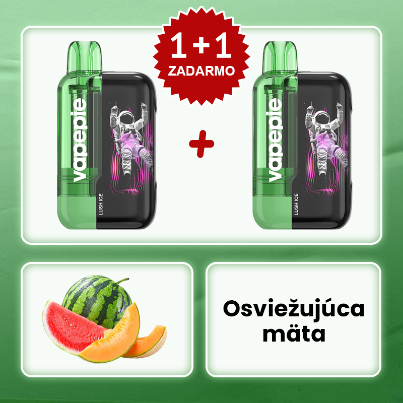  Šťavnatý melón s ľadom🧑‍🚀✨Vapepie Ultra Phantom 30000 Puffs – 🎉Akcia 1+1 ZADARMO!
