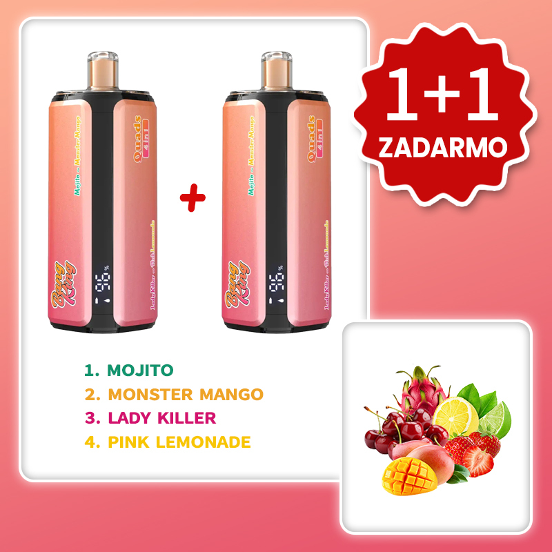 Mojito + Mango Monster + Lady Killer + Ružová limonáda